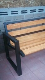Скамья садовая в стиле лофт.