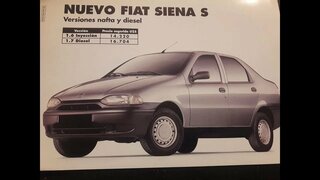 Fiat siena 1.6 s GNC.  test auto al día (2000)