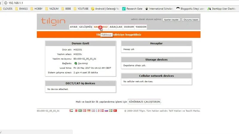 TTnet Tilgin modem şifresi değiştirme - Yandex Video aramada çevrimiçi izle
