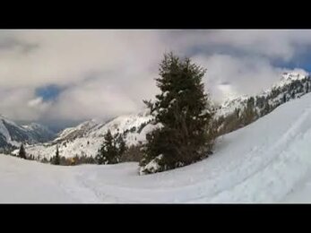 Сноуборд Чимбулак сухой лог 5к видео 360