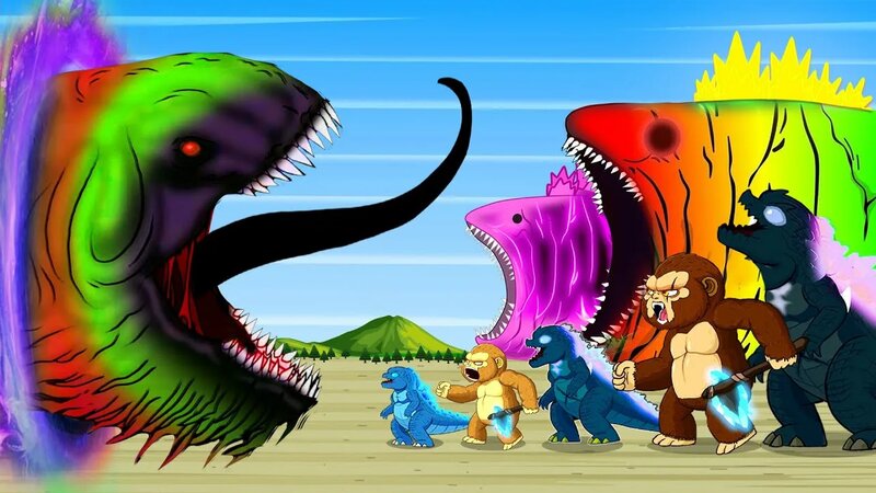 Team Godzilla & Kong Vs Bloopzilla Earth: Who Is The Strongest Monsters ...