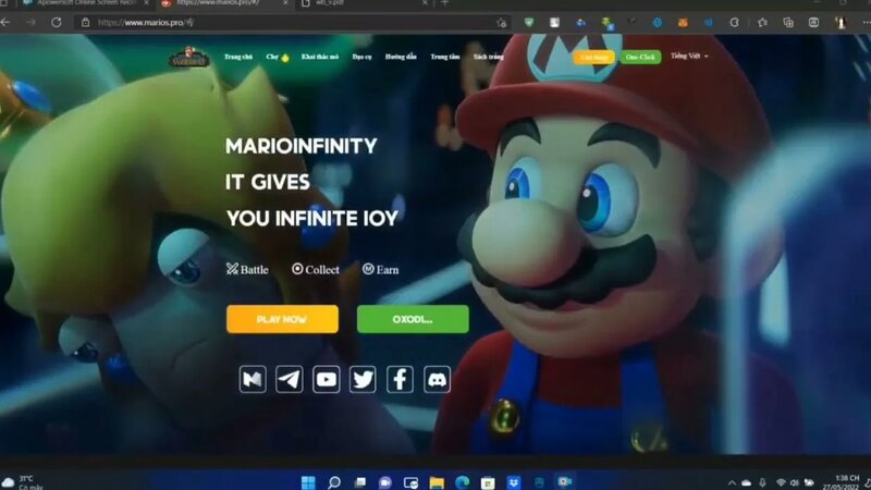 Mario Infinity Game NFT - Game kiếm tiền vốn thấp - Yandex Video ...