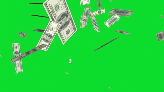 Money Falling Green Screen in Full HD 1920x1080p | Free Download HD ...