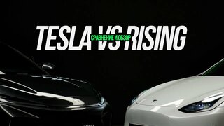 Tesla model y vs rising R7.  сравнение и тест-драйв лифтбеков