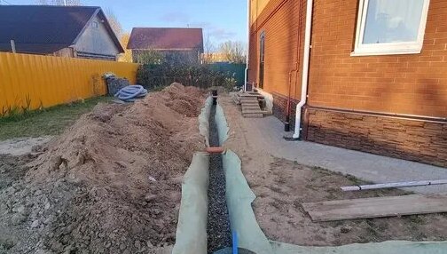 дренажная система вокруг частного дома