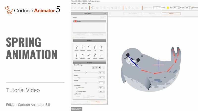 How to Create Animated 2D Characters & Objects with Spring Animation ...
