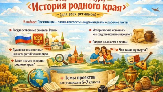 Общие темы к курсу «История родного края» для всех регионов — Видео от Общество знания |...