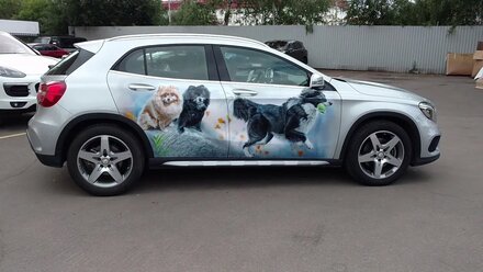 Аэрография на mercedes GLA