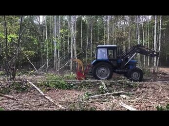 Мульчер Miniforst 200 на МТЗ 82.