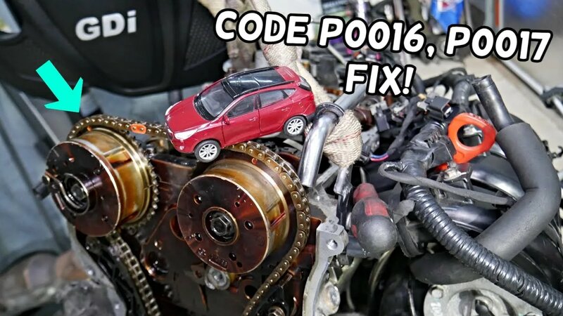 Hyundai tucson code P0016, P0017 camshaft position engine light on ...