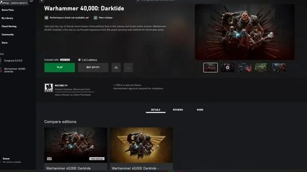 Warhammer 40,000 Darktide Error code 4001 Fix for Xbox Gamepass PC ...