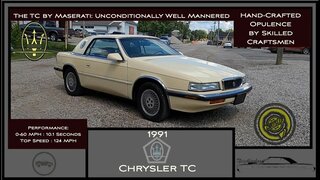1991 Chrysler TC by Maserati Full In Depth Review Test Drive