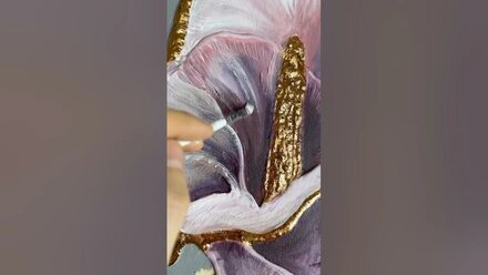 Интерьерная текстурная картина с каллой.🌺