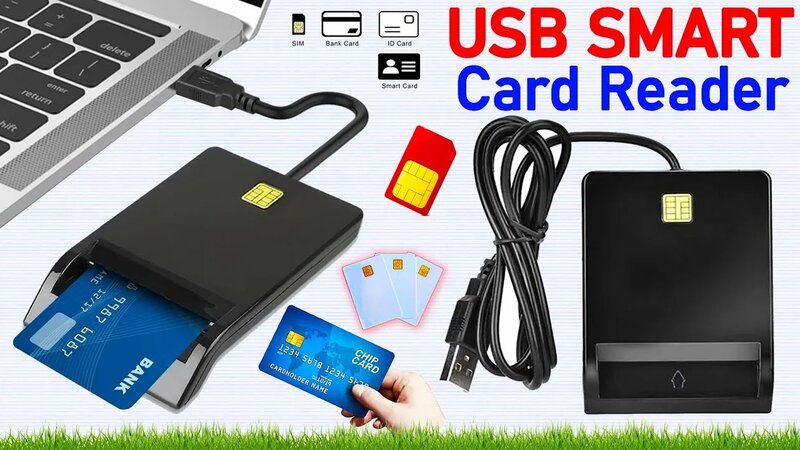 Compact Smart Card Reader/Writer USB2.0 || Sim Card Reader Chip ID IC ...