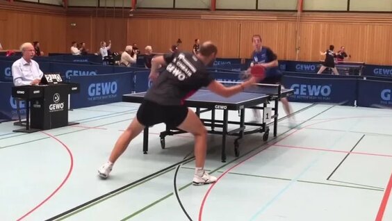 Настольный теннис Защита от Florian Bluhm — Видео от Настольный теннис T_T_Fan