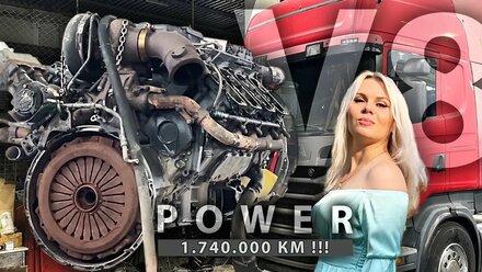 SCANIA R500 V8 16L. Капитальный ремонт двигателя. Эмульсия в масле. DC16. №1