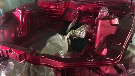 Окраска подкапотного пространства Shelby GT500