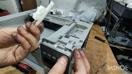 Samsung SCX-3400 Не запекает, грязная печать, хруст, ремонт печки, чистка роликов