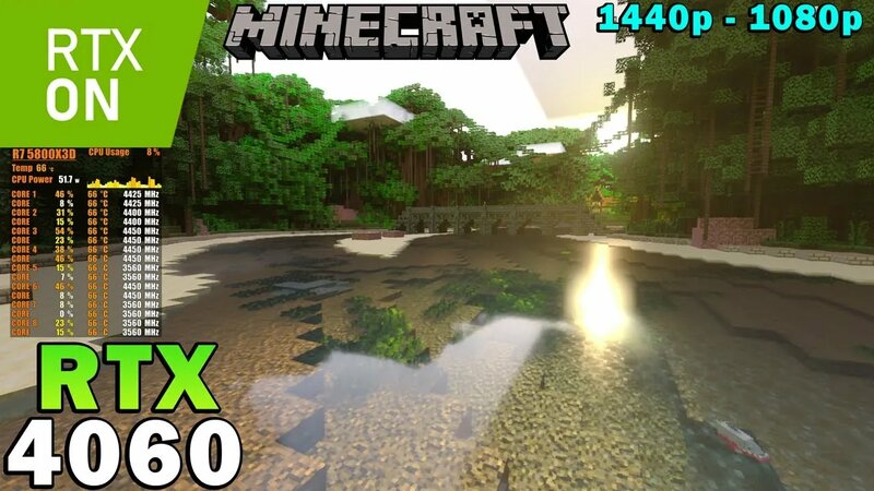 Minecraft RTX | RTX 4060 | Ryzen 7 5800x3d | RAY Tracing | 1440p ...