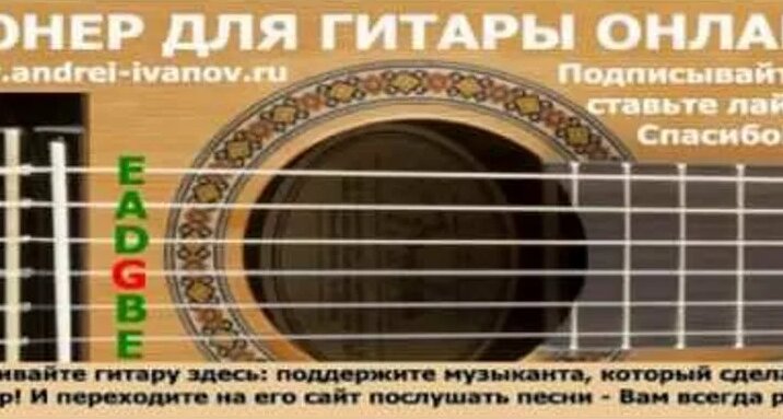 Настроить Гитару, Тюнер Гитарный Онлайн, настройка струн для ...