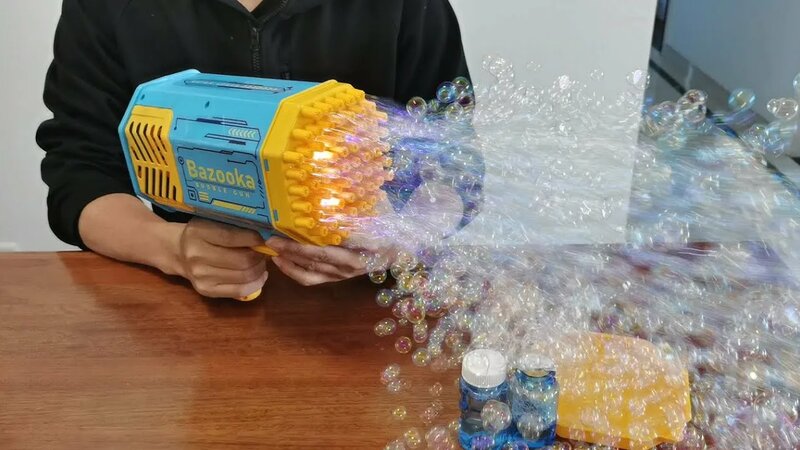 Bazooka Bubble Gun Unboxing and Review 2022 - 69 Holes Bubble Machine ...