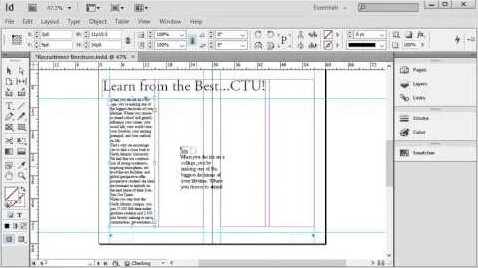 Adobe InDesign - Part 4: Automatic Text Threading (Linking Text Boxes ...