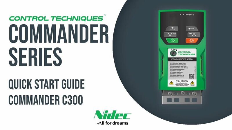 Commander C300 Quick Start Guide | Control Techniques | Nidec - Yandex ...