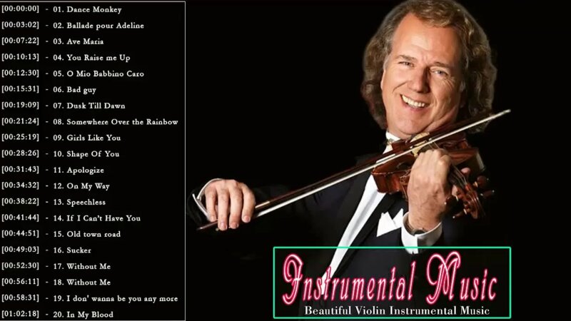 Beautiful Violin Instrumental Music: André Rieu, David Garrett ...
