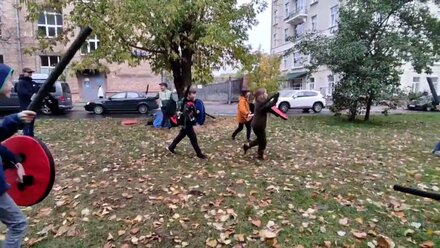 Стенка на стенку — фехтование на мечах на метро ВДНХ, ул. Кибальчича, 5