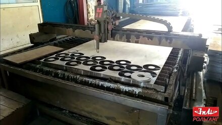 Плазменная резка витков шнека / Plasma machine cuts out auger segments