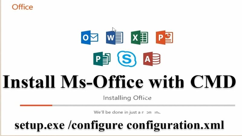 How to Install Microsoft Office with Command Prompt CMD - Смотреть ...