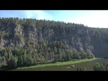 Скала Великан, река Чусовая