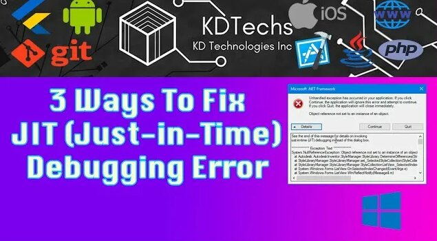Fix Just In Time JIT Debugging Error Expert Solution | 100% working ...