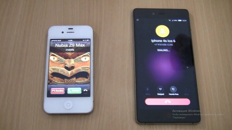 Incoming call & Outgoing call at the Same Time Nubia Z9 Max+Iphone 4s ...