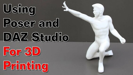 Using Poser and DAZ Studio to make 3D printable models - Смотреть ...