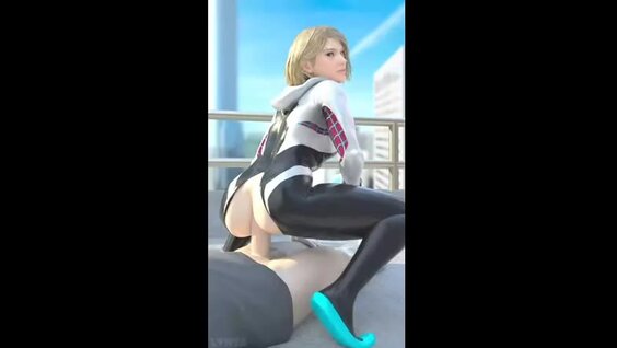 Gwen stacy reverse cowgirl (lynya evilaudio) [spider man] 3d porno r34