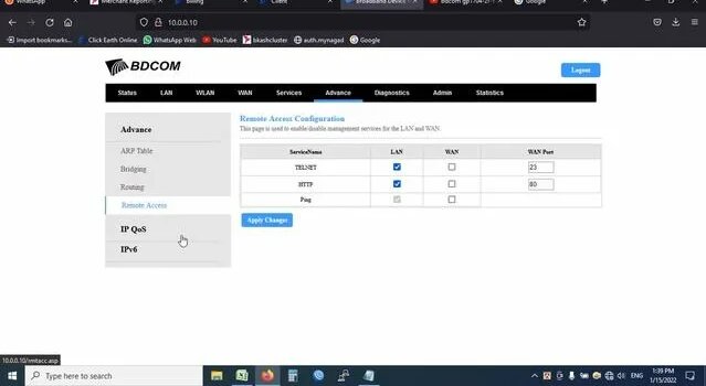 Bdcom Gp1704 2F E ONU + Router Firmware Upgrade & Remote Management ...