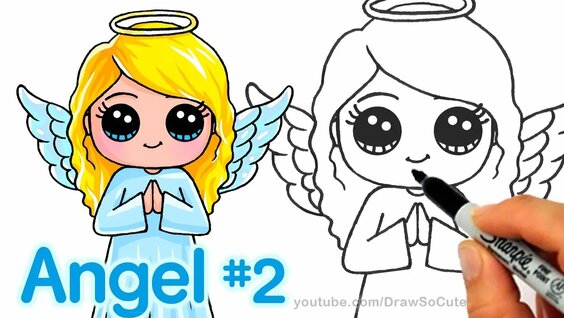 How to draw Angel from lilo and stitch easy 