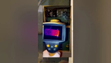 Техническое обследование системы электроснабжения. Раскалился контакт в электрическом щите.