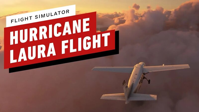 Flying Over Hurricane Laura in Flight Simulator - Смотреть онлайн в ...
