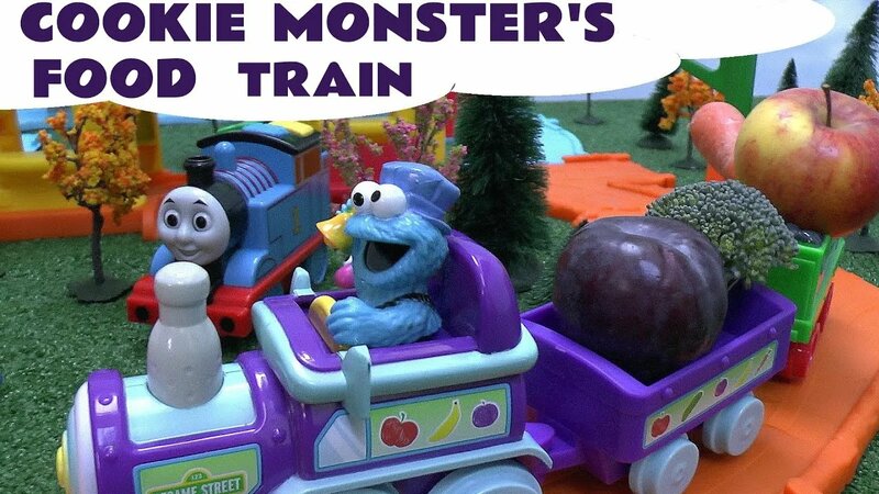 Sesame Street Cookie Monster Food Train Engines Elmo Thomas the Train ...