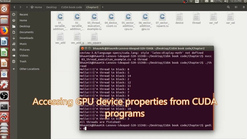 2. Parallel Programming using CUDA C - Yandex Video aramada çevrimiçi izle