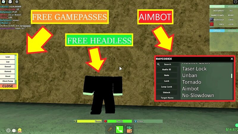 Roblox Da Hood Updated GUI Hack/Script Pastebin! (Free Gamepasses, Free ...