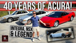40 лет спустя! |  Тест-драйв оригинальных Acura Legend, Integra и NSX 1986 года | Подробный обзор
