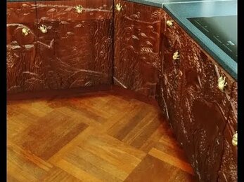 3d обработка фасада из массива дерева на станке с ЧПУ