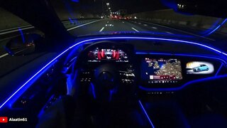 The New Mercedes E Class AMG 2024 Night Test Drive