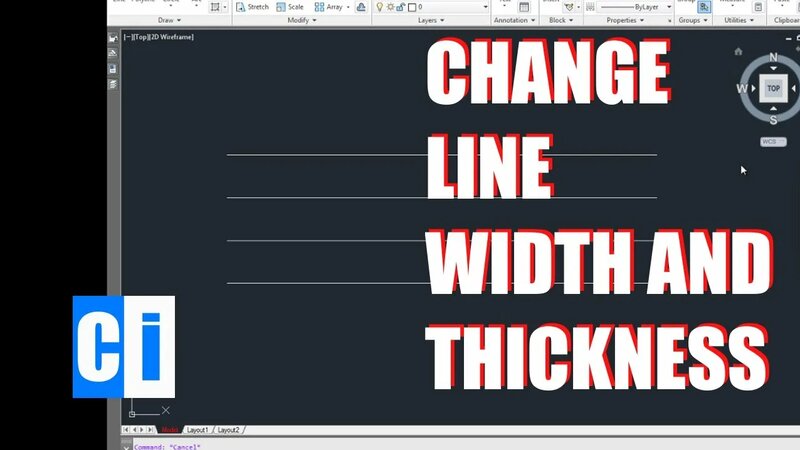 AutoCAD Tutorial: How to Change Line Thickness (Width) - Смотреть ...