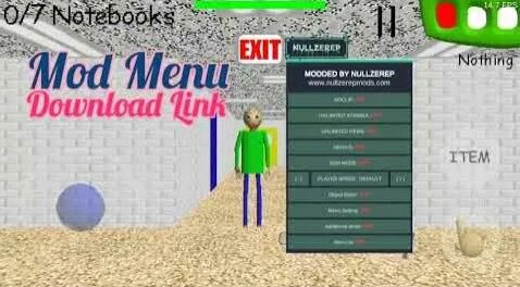 Baldi's Basic Classic - Mod Menu Nullzerep || Download Link - Yandex ...