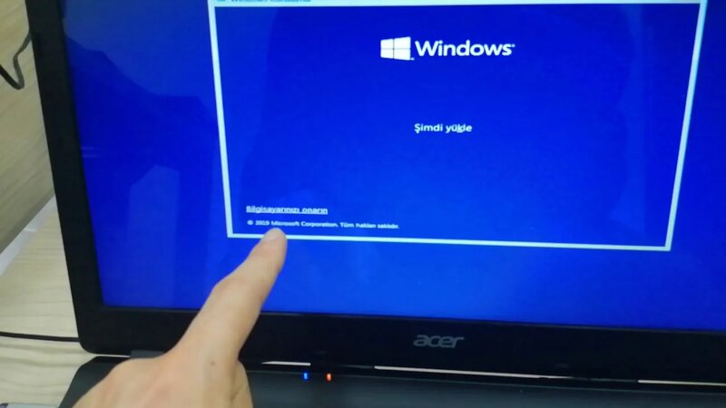 Acer laptop formatting and converting the disk to GPT - Yandex Video ...