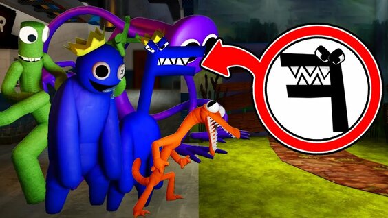 New Rainbow Friends Vs Alphabet Lore But (Roblox DOORS x Rainbow Friends  Chapter 2) 🎶 (FNF New Mod) 